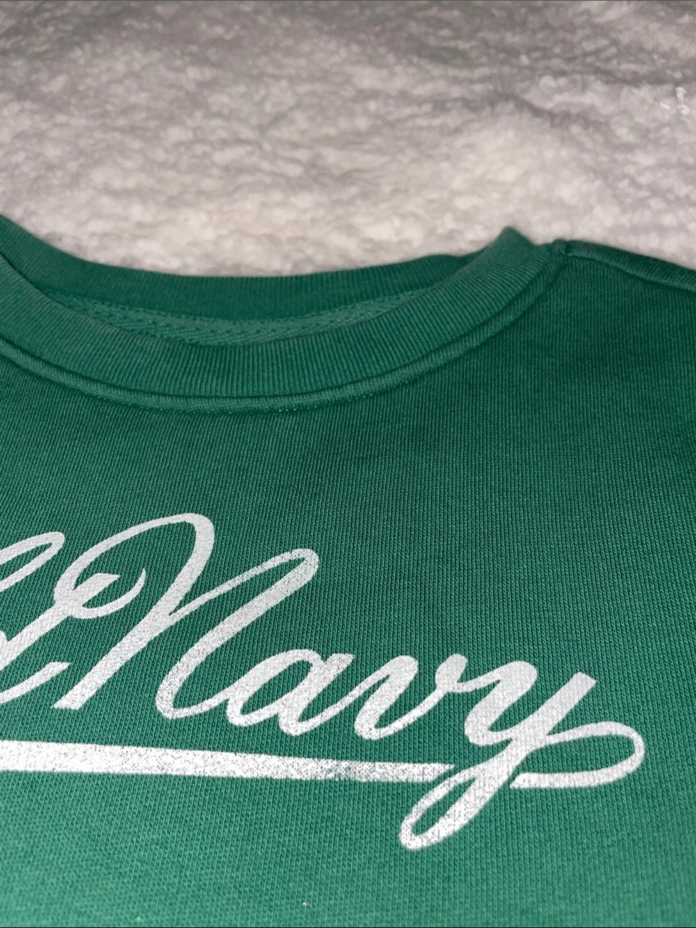 Old Navy Kids Green Logo Crewneck Sweatshirt